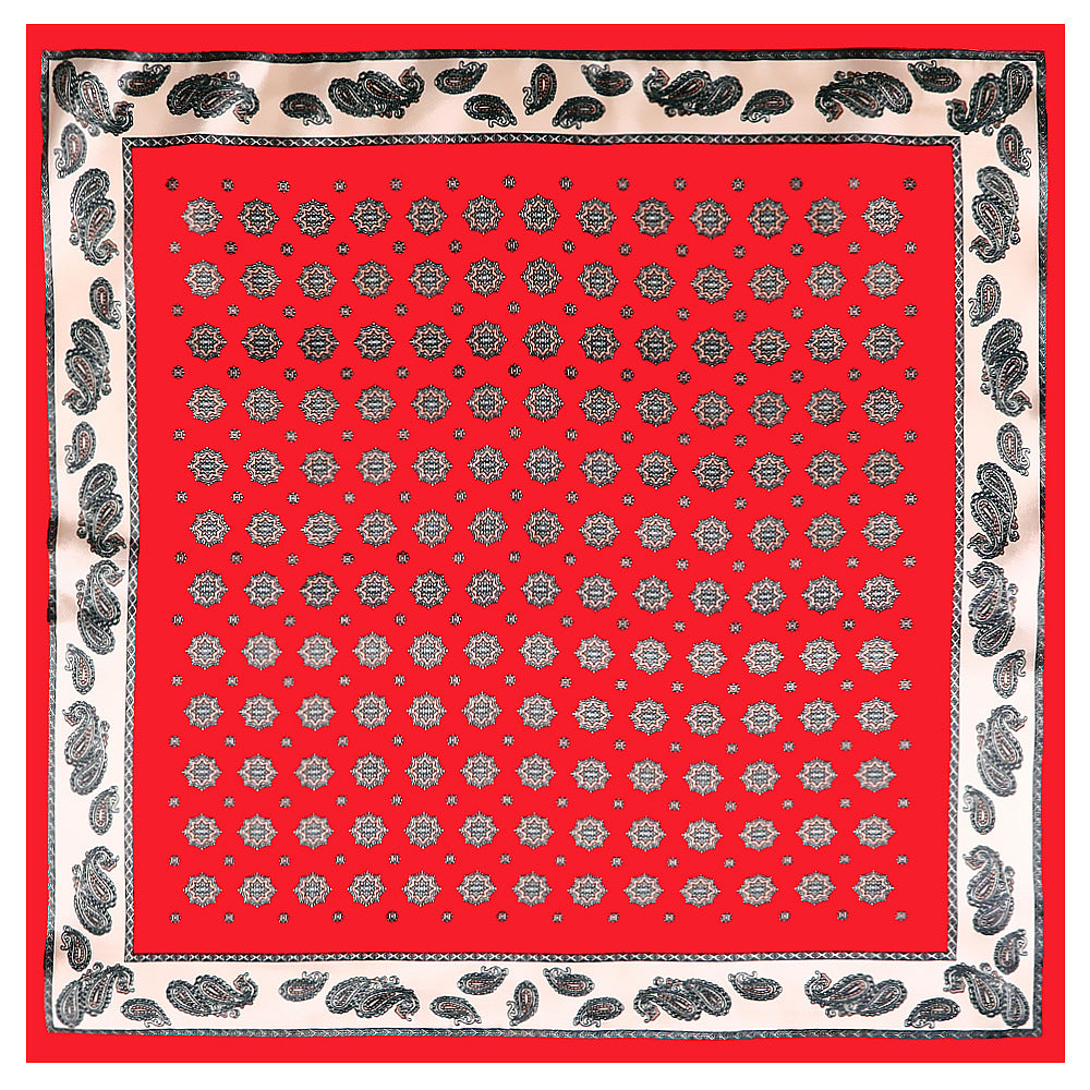 60cm European and American spring new fashion cashew flower ladies small square scarf small scarf scarf scarf wholesale