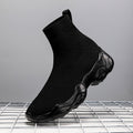 Factory Direct Sales Summer Cross-Border Men's Casual Shoes, Couple's Sock Shoes, Sports Slip-On Shoes, Fly-Knit Mesh