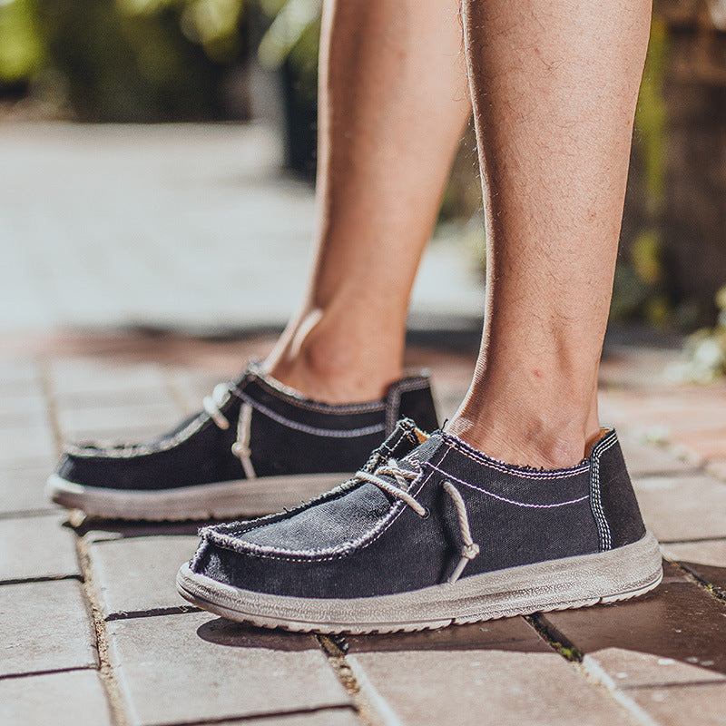 8803 Men's Cloth Shoes Breathable Widened Fat Foot Wide Foot Shoes Men's Fat Foot Wide Fat Casual Shoes Plus Size Canvas Shoes