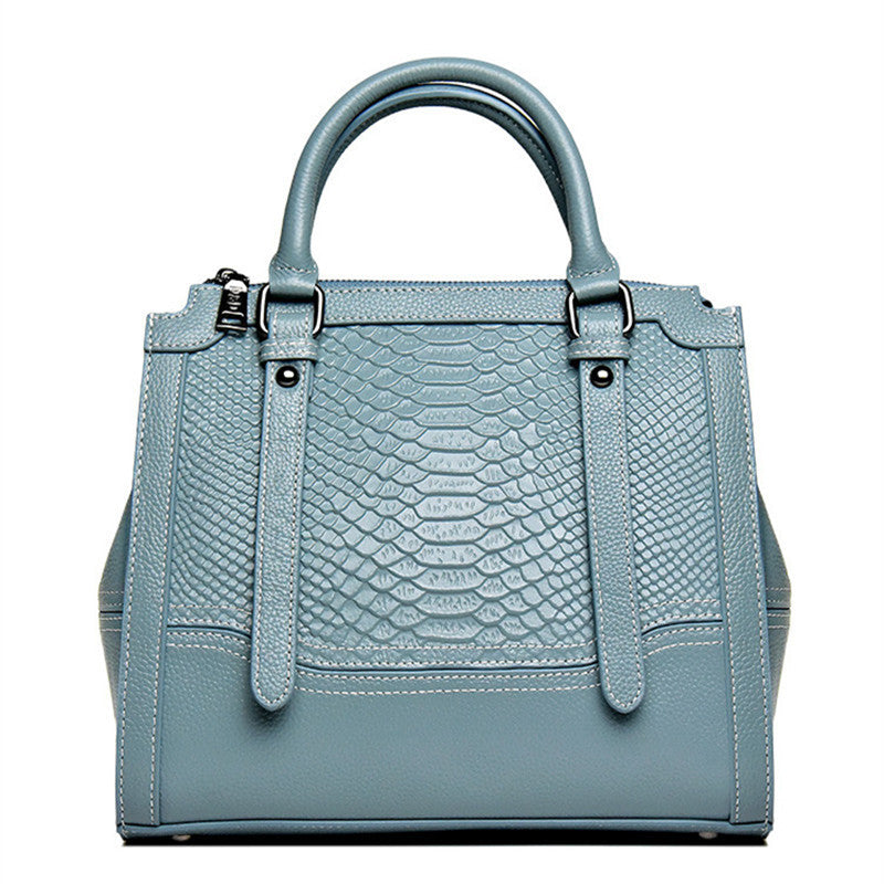 Bags for Women 2024 New Fashion Genuine Leather Crossbody Bag Women's Crocodile Pattern Handheld Shoulder Bag European and American Dropshipping