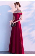 Evening Dress Bride's Toast Dress 2025 Spring Burgundy Homecoming Engagement Petite Wedding Dress Dress for Women