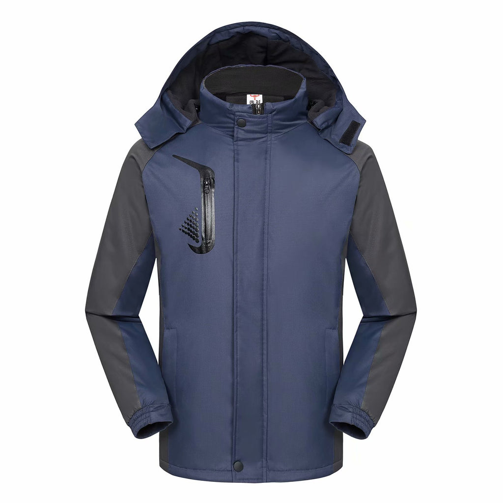 Velvet Thickeneded Jacket with Custom Printed Logo, Corporate Work Clothes, Windproof and Waterproof Warm Jacket, Advertising Shirt