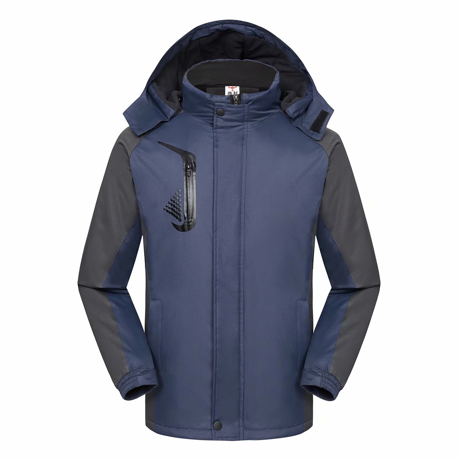 Velvet Thickeneded Jacket with Custom Printed Logo, Corporate Work Clothes, Windproof and Waterproof Warm Jacket, Advertising Shirt