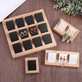 Original Ecological Bamboo and Wood Activities Removable Earrings Display Tray Earrings Shelf Jewelry Display Rack Jewelry Display Props