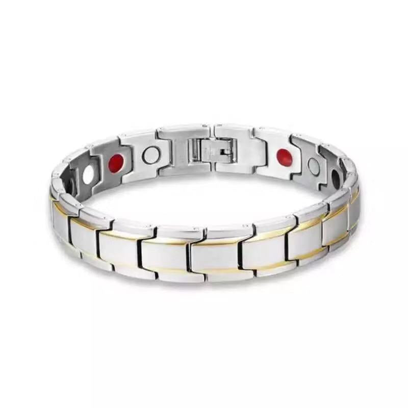 Temu Cross-Border Detachable Magnetic Bracelet European and American Fashion Unisex Couple Magnetic Bracelet Adjustable Watch Chain