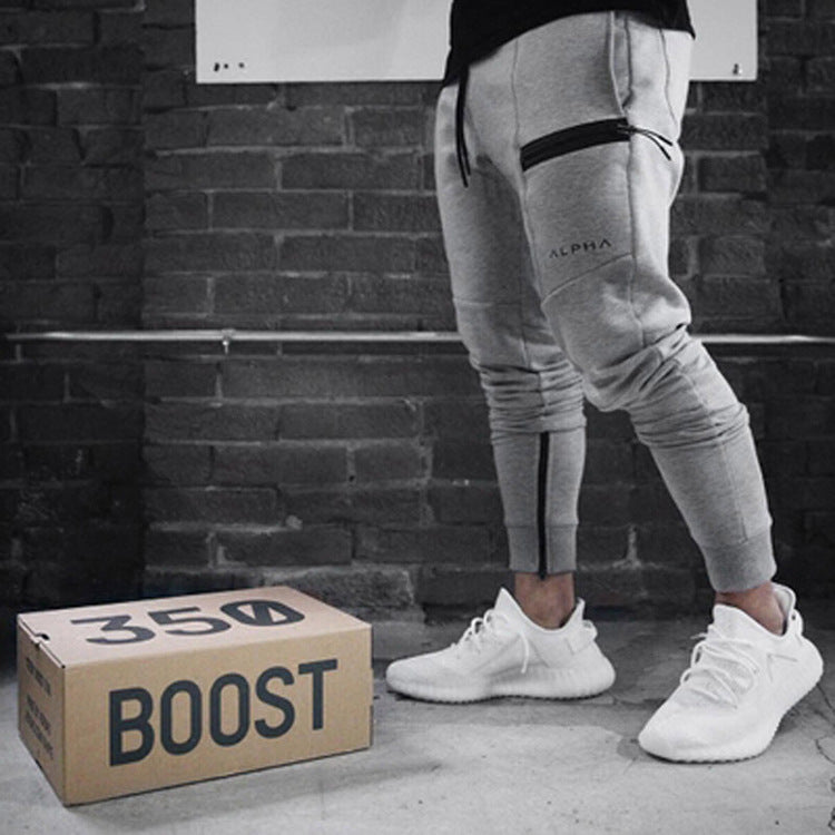 Muscle Fitness Brothers Training Breathable Leggings Men's Sports Casual Pants Running Basketball Slim-Fit Cotton Trousers