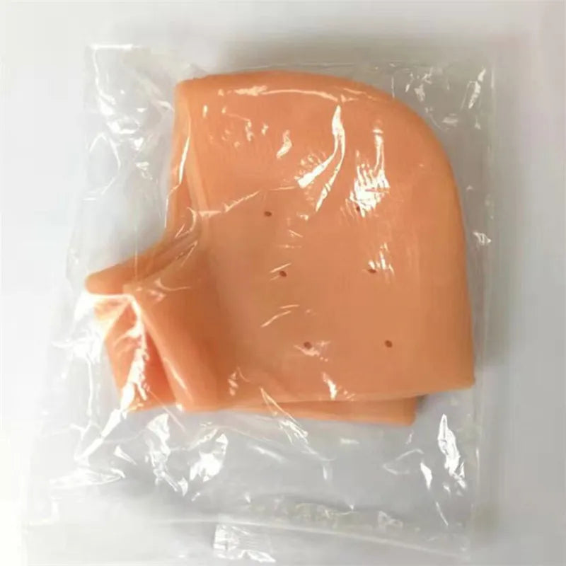2 Pieces Heel Protector Protective Sleeve Heel Spur Pads for Relief Plantar Fasciitis Heel Pain Reduce Pressure on Heel Cushion