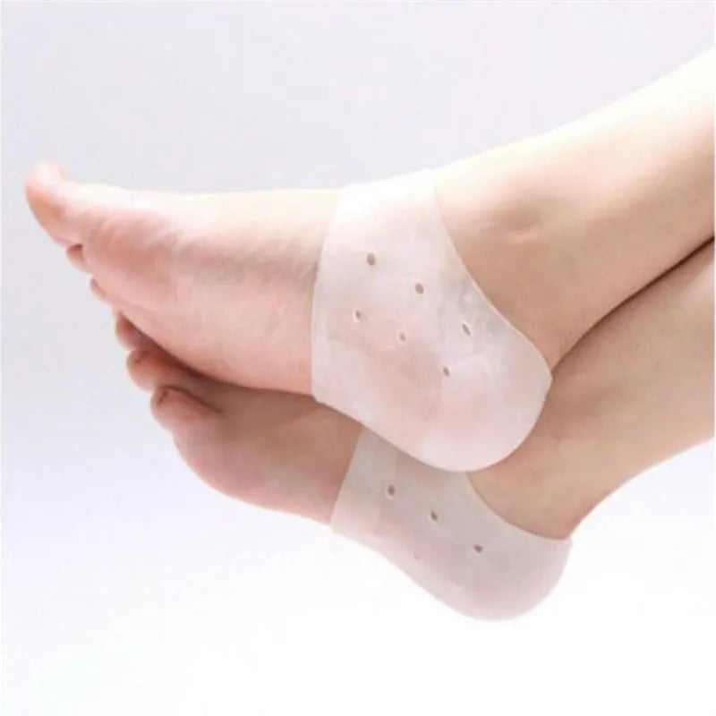 2 Pieces Heel Protector Protective Sleeve Heel Spur Pads for Relief Plantar Fasciitis Heel Pain Reduce Pressure on Heel Cushion