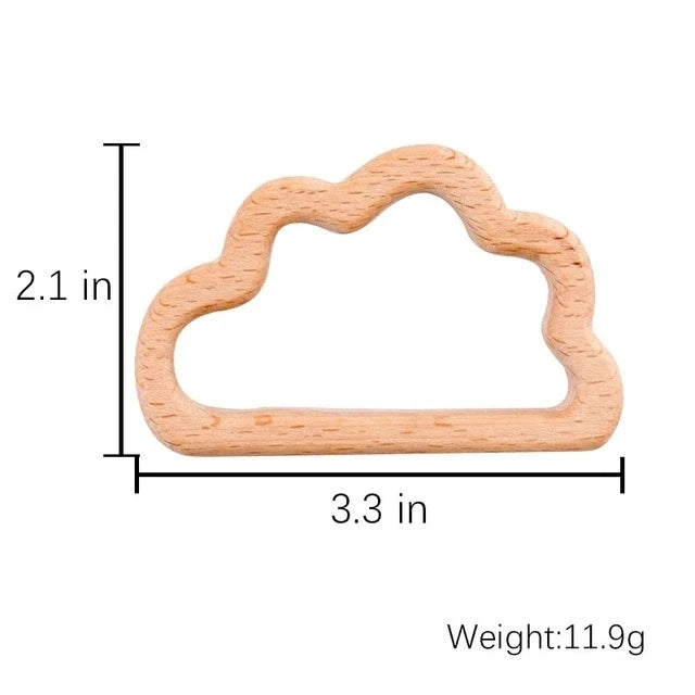 1pc Baby Teether Wooden Animal Pacifier Pendant BPA Free Beech Koala Rodent Teething Toys Kids Products Gifts