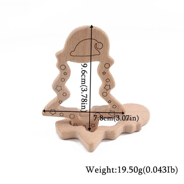 1pc Baby Teether Wooden Animal Pacifier Pendant BPA Free Beech Koala Rodent Teething Toys Kids Products Gifts