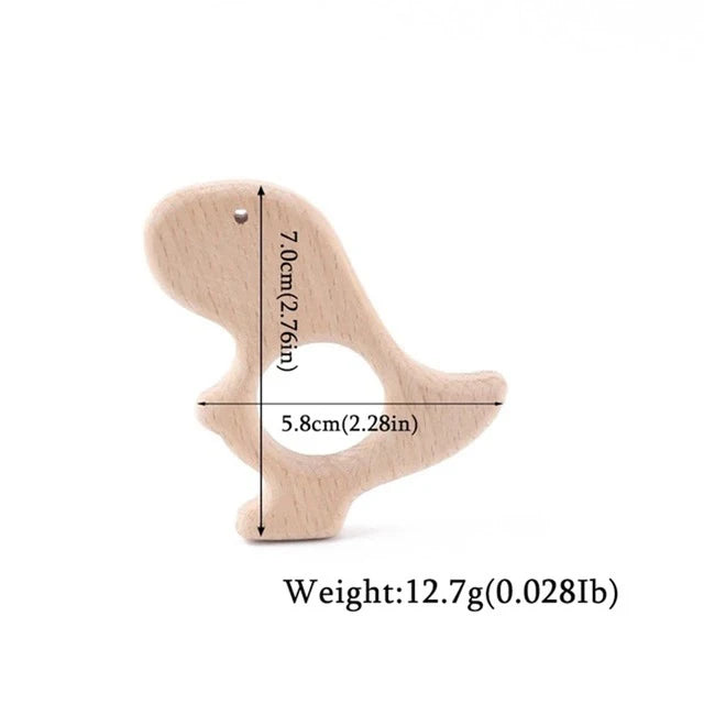 1pc Baby Teether Wooden Animal Pacifier Pendant BPA Free Beech Koala Rodent Teething Toys Kids Products Gifts