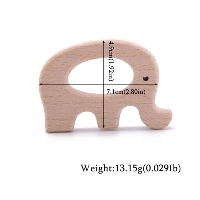 1pc Baby Teether Wooden Animal Pacifier Pendant BPA Free Beech Koala Rodent Teething Toys Kids Products Gifts
