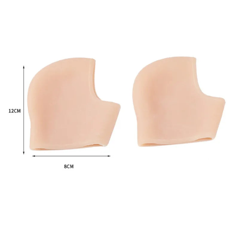 2 Pieces Heel Protector Protective Sleeve Heel Spur Pads for Relief Plantar Fasciitis Heel Pain Reduce Pressure on Heel Cushion
