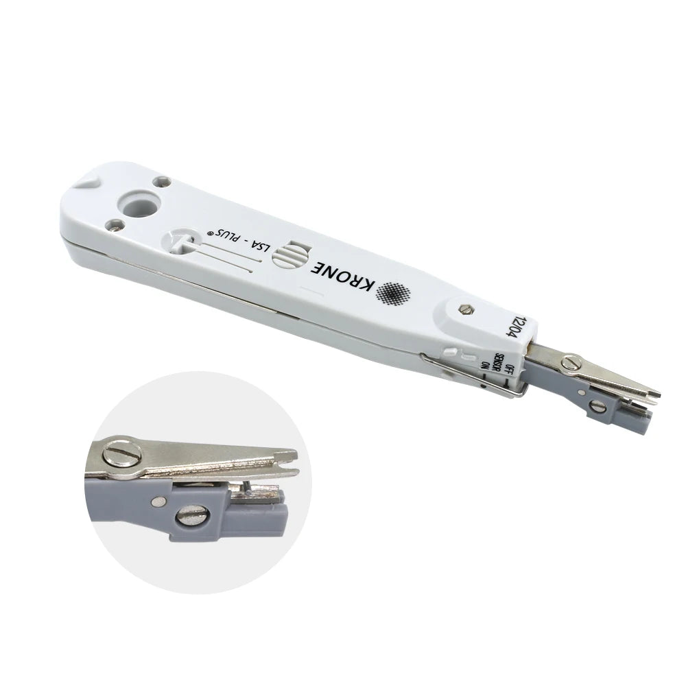 TISHRIC Original Network Tool Cable Crimper Krone Standard Type RJ45 Crimper RJ11 Punch Down LSA-Plus Wire Cable Network Tool
