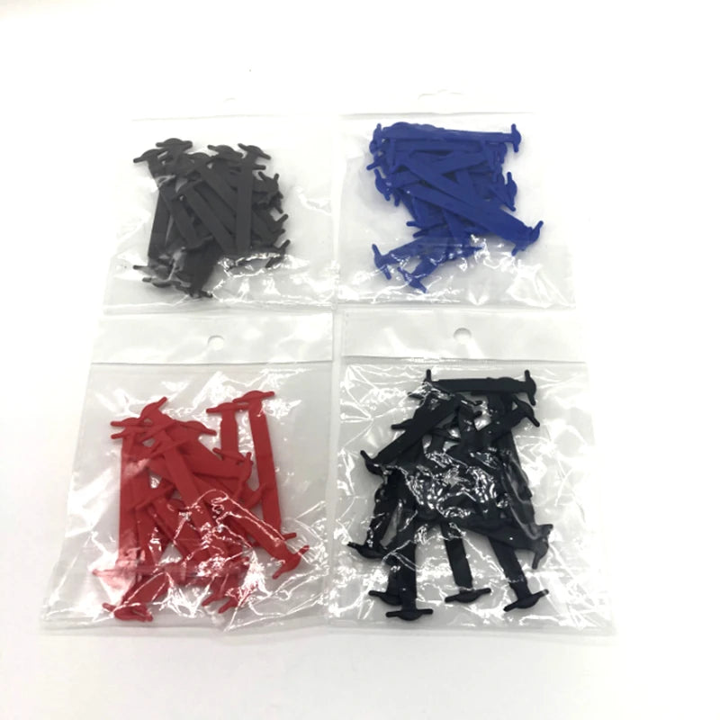 16Pcs Silicone Elastic Shoelaces Elastic Shoe Laces Special No Tie Shoelace for Men Women Lacing Rubber Shoelaces Accessories