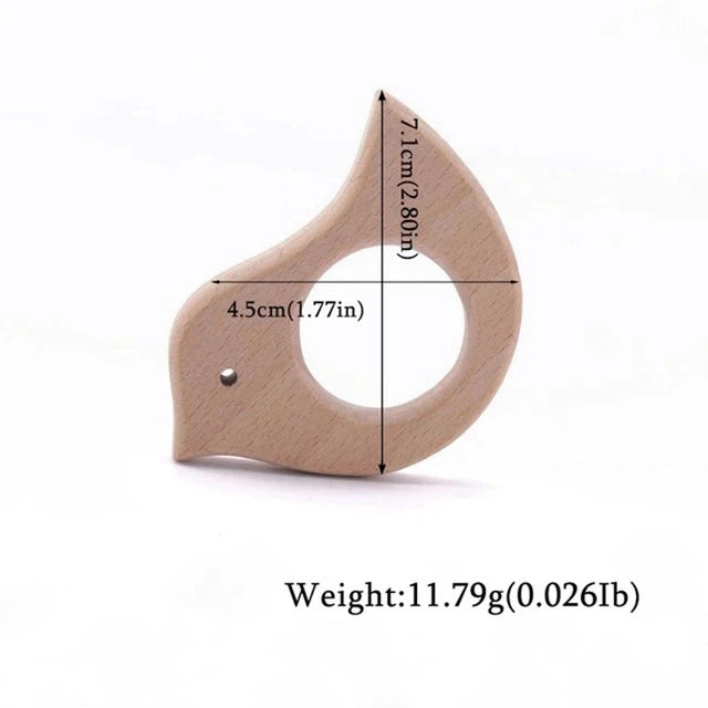 1pc Baby Teether Wooden Animal Pacifier Pendant BPA Free Beech Koala Rodent Teething Toys Kids Products Gifts