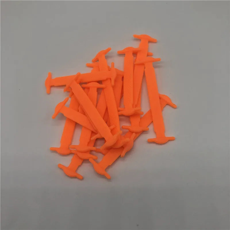 16Pcs Silicone Elastic Shoelaces Elastic Shoe Laces Special No Tie Shoelace for Men Women Lacing Rubber Shoelaces Accessories