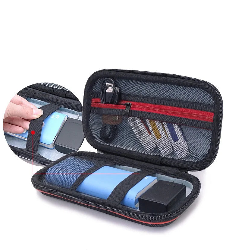 Storage Organizer hard drive Hard Drive Power Bank Adapter Accessories Phone  bag case for Anker,ROMOSS