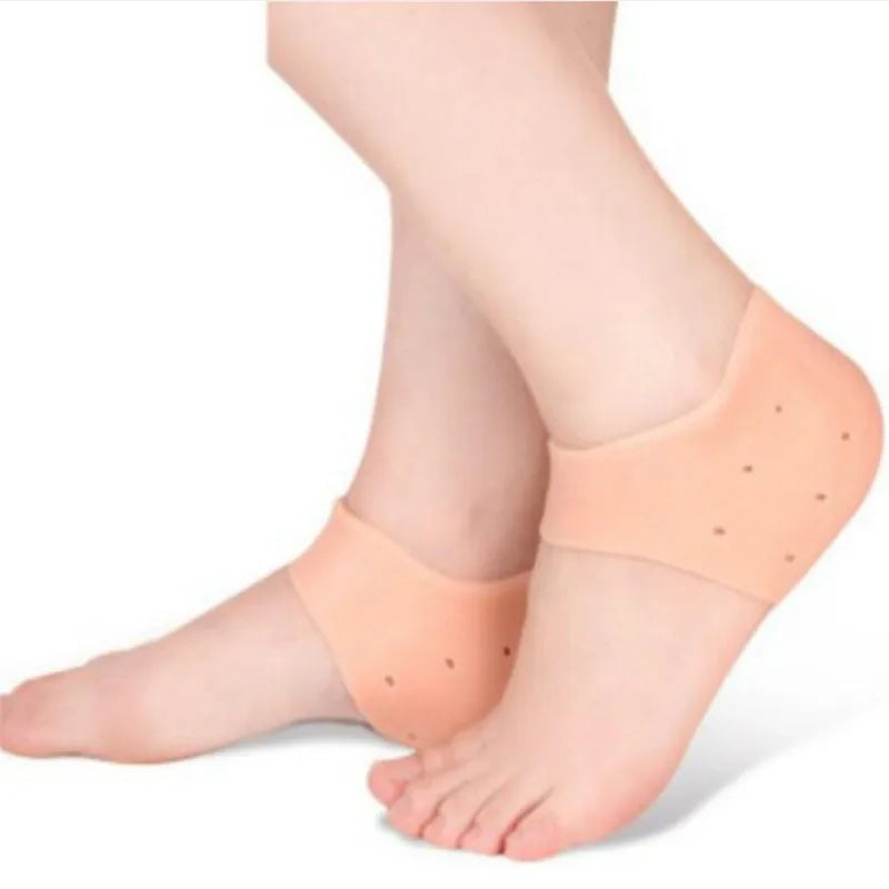 2 Pieces Heel Protector Protective Sleeve Heel Spur Pads for Relief Plantar Fasciitis Heel Pain Reduce Pressure on Heel Cushion