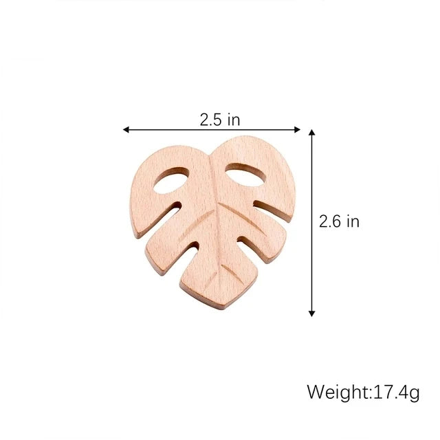 1pc Baby Teether Wooden Animal Pacifier Pendant BPA Free Beech Koala Rodent Teething Toys Kids Products Gifts