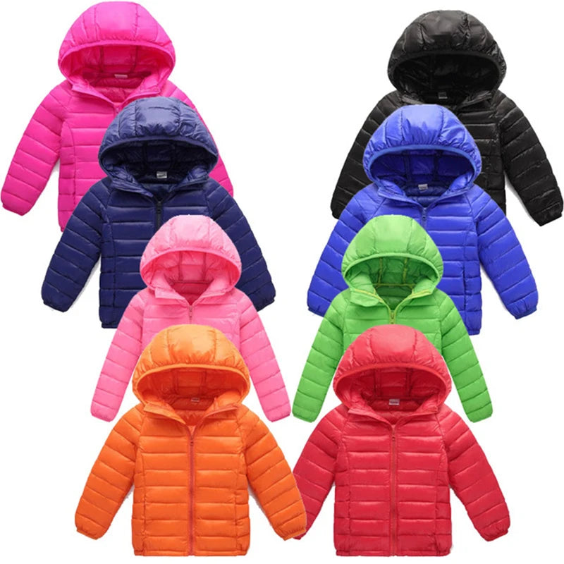 2-12 Years Autumn Winter Kids Down Jackets For Girls Children Clothes Warm Down Coats For Boys Toddler Girls Outerwear Clothes
