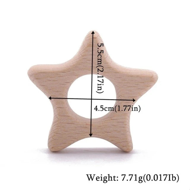 1pc Baby Teether Wooden Animal Pacifier Pendant BPA Free Beech Koala Rodent Teething Toys Kids Products Gifts