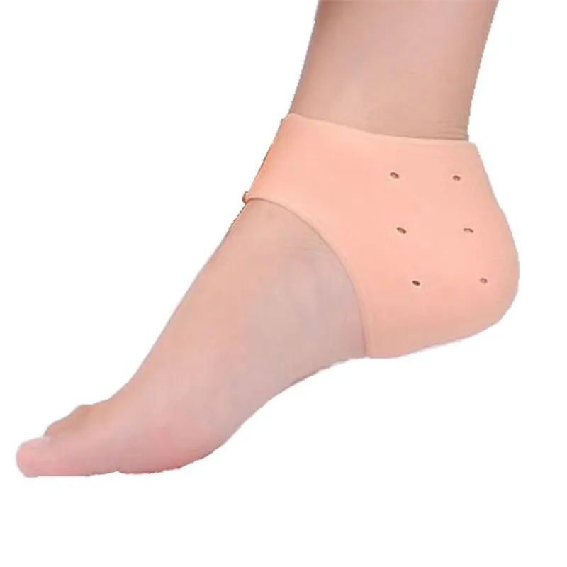 2 Pieces Heel Protector Protective Sleeve Heel Spur Pads for Relief Plantar Fasciitis Heel Pain Reduce Pressure on Heel Cushion