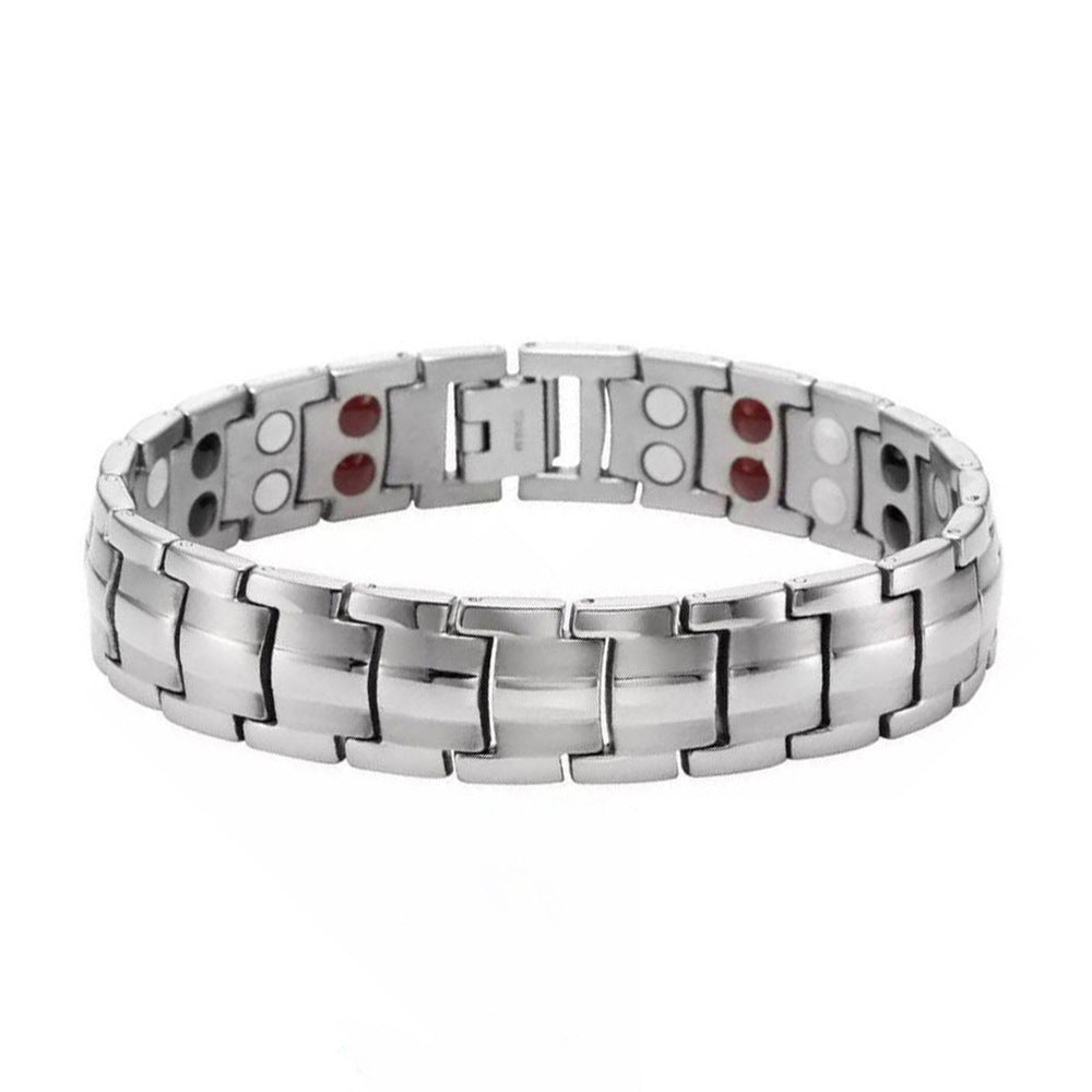 Temu Cross-Border Detachable Magnetic Bracelet European and American Fashion Unisex Couple Magnetic Bracelet Adjustable Watch Chain