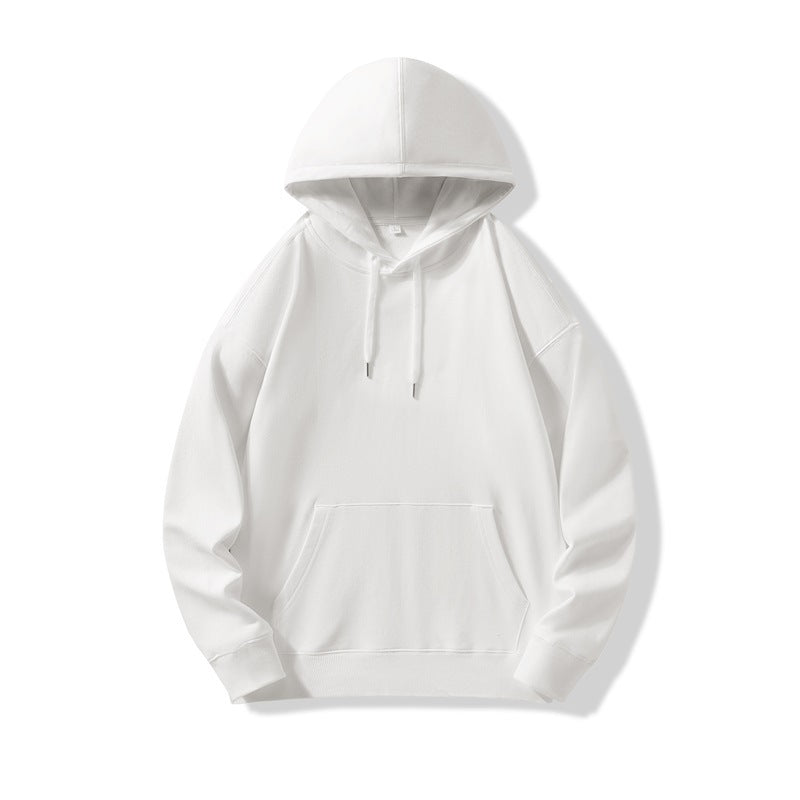 Hooded Sweater | Non-Deformable Pure Cotton Sweater Xinjiang Cotton Shoulder Pullover Autumn and Winter Solid Color ins Street Tide Hoodie