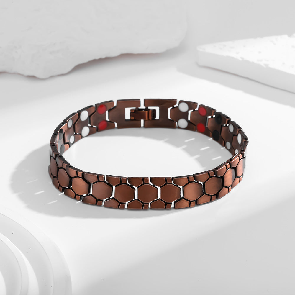Temu Cross-Border Detachable Magnetic Bracelet European and American Fashion Unisex Couple Magnetic Bracelet Adjustable Watch Chain