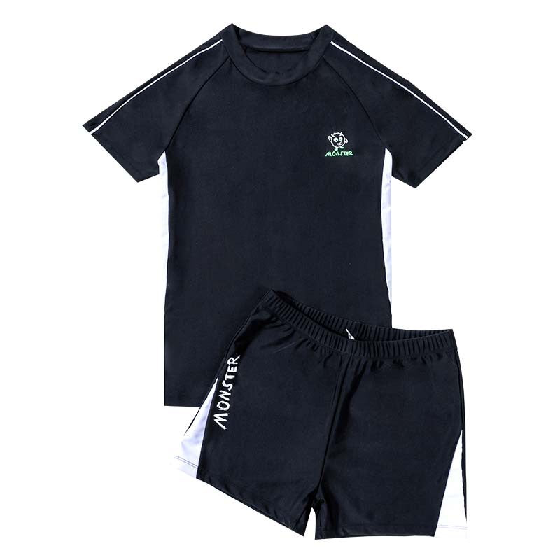 Cross-border Swimwear Children's Swimwear Foreign Trade Big Boys Split Swimwear Plus Fat Loose Quick-drying Fat Children