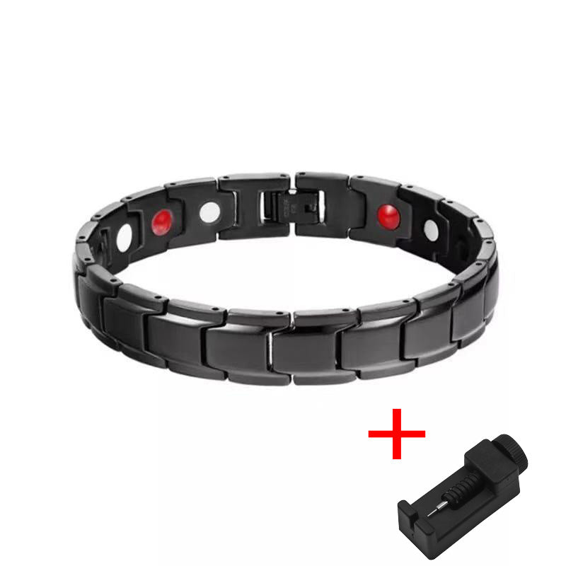 Temu Cross-Border Detachable Magnetic Bracelet European and American Fashion Unisex Couple Magnetic Bracelet Adjustable Watch Chain