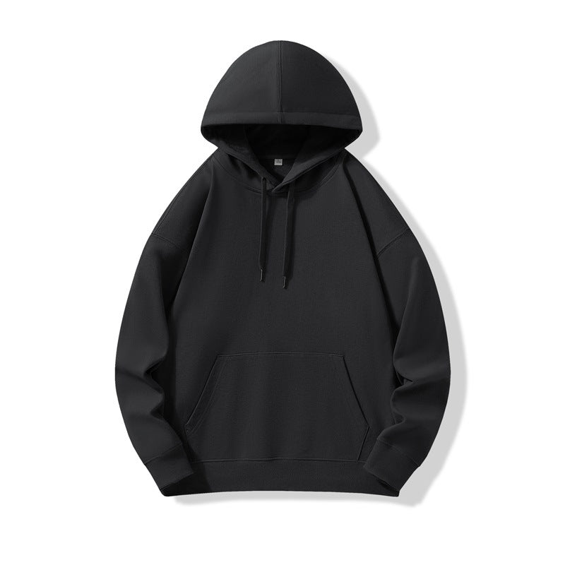 Hooded Sweater | Non-Deformable Pure Cotton Sweater Xinjiang Cotton Shoulder Pullover Autumn and Winter Solid Color ins Street Tide Hoodie