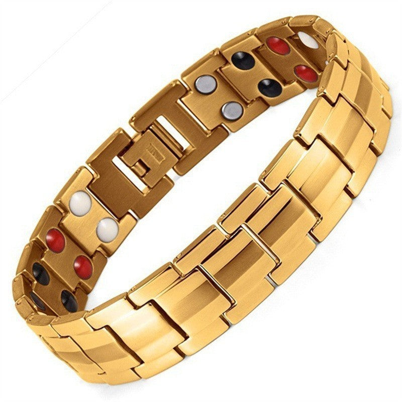 Temu Cross-Border Detachable Magnetic Bracelet European and American Fashion Unisex Couple Magnetic Bracelet Adjustable Watch Chain