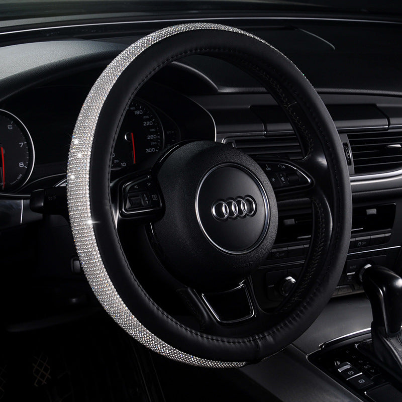 Hot drilling car steering wheel cover Diamond full diamond ladies cute steering wheel cover Amazon Four Seasons General wholesale