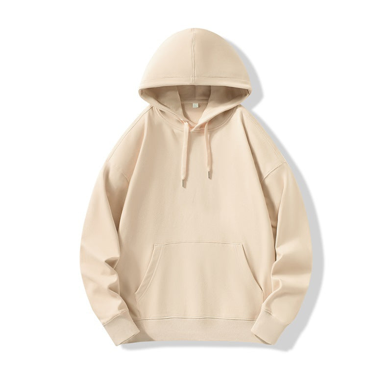 Hooded Sweater | Non-Deformable Pure Cotton Sweater Xinjiang Cotton Shoulder Pullover Autumn and Winter Solid Color ins Street Tide Hoodie