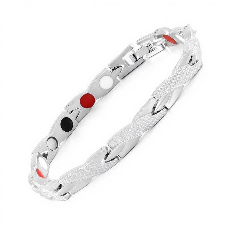 Temu Cross-Border Detachable Magnetic Bracelet European and American Fashion Unisex Couple Magnetic Bracelet Adjustable Watch Chain