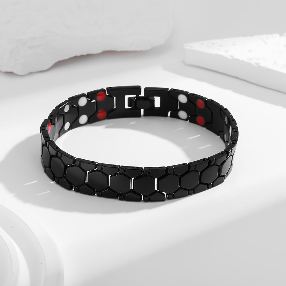 Temu Cross-Border Detachable Magnetic Bracelet European and American Fashion Unisex Couple Magnetic Bracelet Adjustable Watch Chain