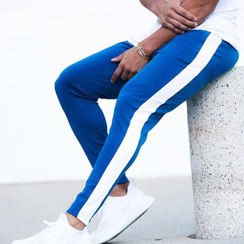 Trousers Men's Four-season Men's Outdoor Sports Leg Casual Pants Side-stitched Stretch Slim Pants