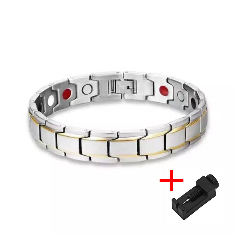 Temu Cross-Border Detachable Magnetic Bracelet European and American Fashion Unisex Couple Magnetic Bracelet Adjustable Watch Chain
