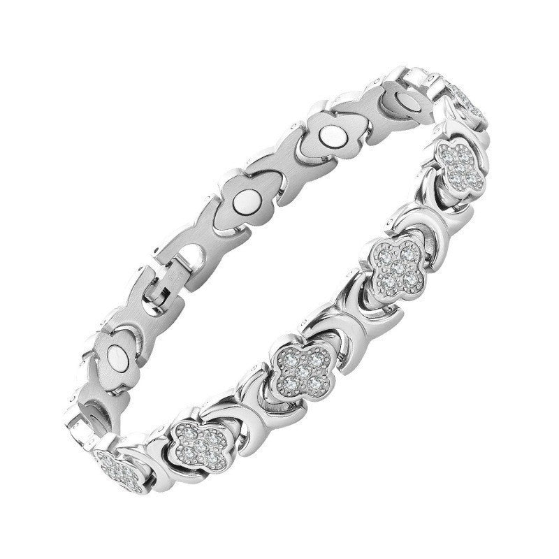 Temu Cross-Border Detachable Magnetic Bracelet European and American Fashion Unisex Couple Magnetic Bracelet Adjustable Watch Chain