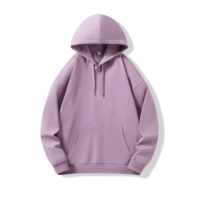 Hooded Sweater | Non-Deformable Pure Cotton Sweater Xinjiang Cotton Shoulder Pullover Autumn and Winter Solid Color ins Street Tide Hoodie