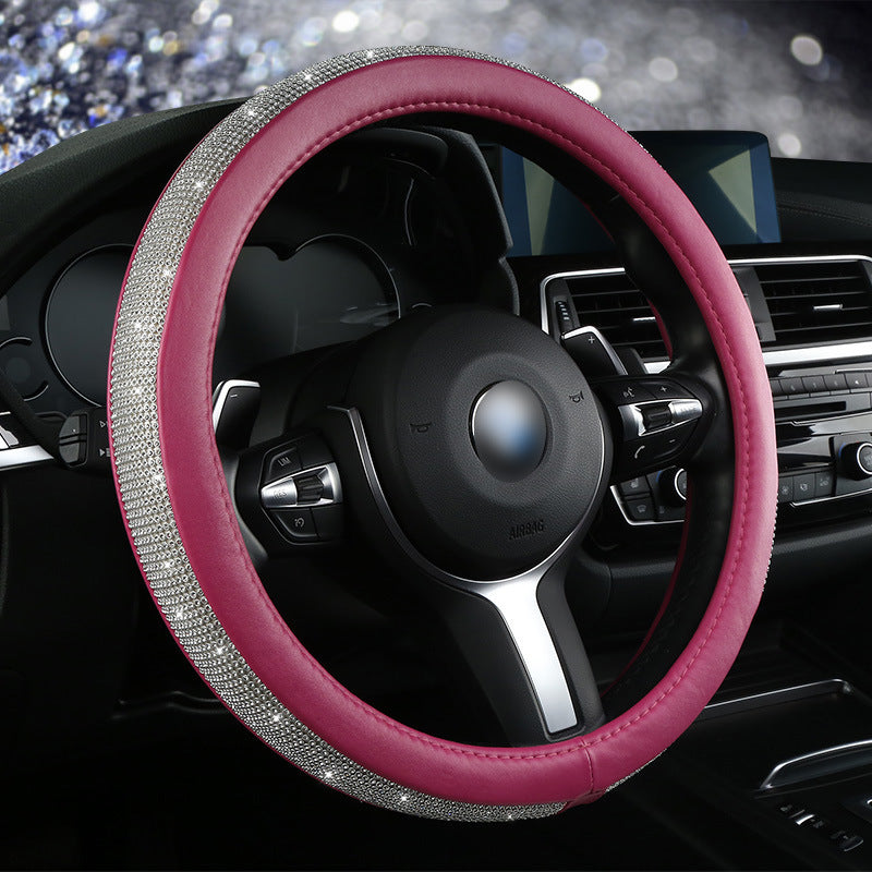 Hot drilling car steering wheel cover Diamond full diamond ladies cute steering wheel cover Amazon Four Seasons General wholesale