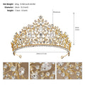 European and American All-match Bride Wedding Hair Accessories Light Luxury Full Diamond Birthday Party Crown Baroque Vintage Rhinestone Crown