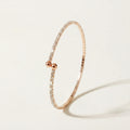 Cross-Border Dropshipping European and American Ins Internet Celebrity Stacked Bracelets, Versatile Rhinestone Bracelets for Daily Use, Fine Ring-Shaped Open Bracelets