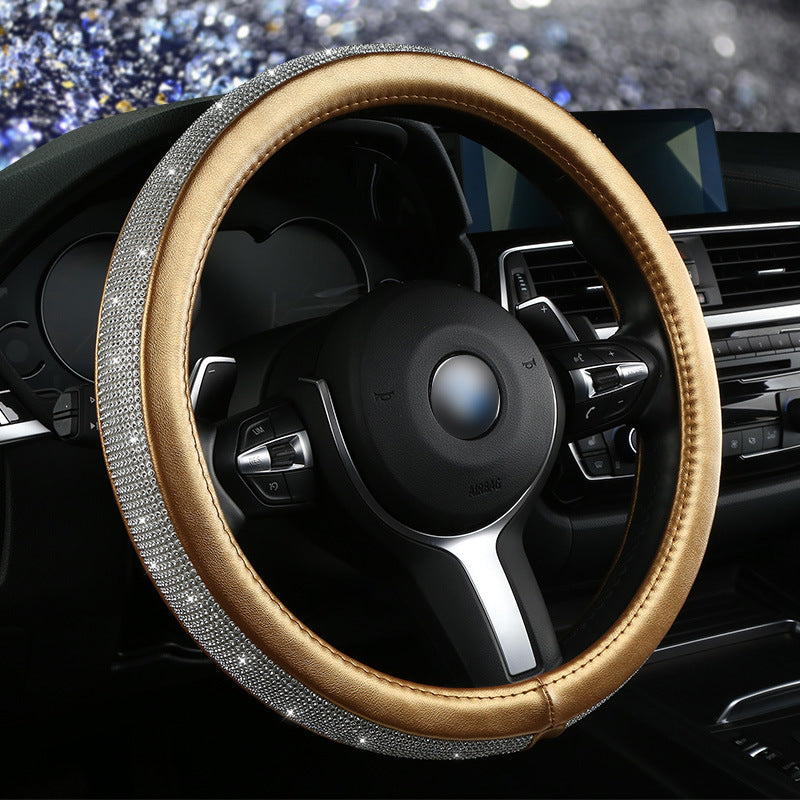 Hot drilling car steering wheel cover Diamond full diamond ladies cute steering wheel cover Amazon Four Seasons General wholesale