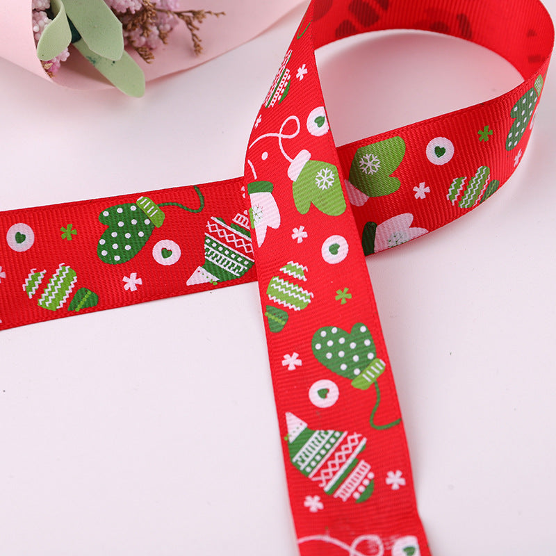 Cross-border Special Ribbon Wedding Christmas Packaging Ribbon Wholesale Exquisite Ribbon Gift Colorfulful Christmas Ribbon