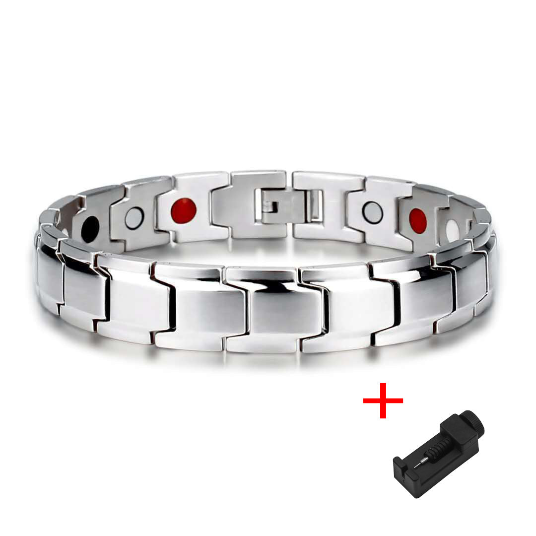 Temu Cross-Border Detachable Magnetic Bracelet European and American Fashion Unisex Couple Magnetic Bracelet Adjustable Watch Chain
