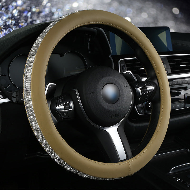 Hot drilling car steering wheel cover Diamond full diamond ladies cute steering wheel cover Amazon Four Seasons General wholesale
