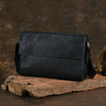 Ancient Trendy Guest Genuine Leather Men's Bag Single Shoulder Crossbody Bag Handmade Cowhide Backpack Simple Small Bag Crazy Horse Leather Men's Bag